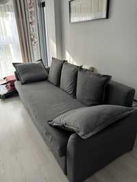 Sofa holmsund ikea szara z funkcja spania