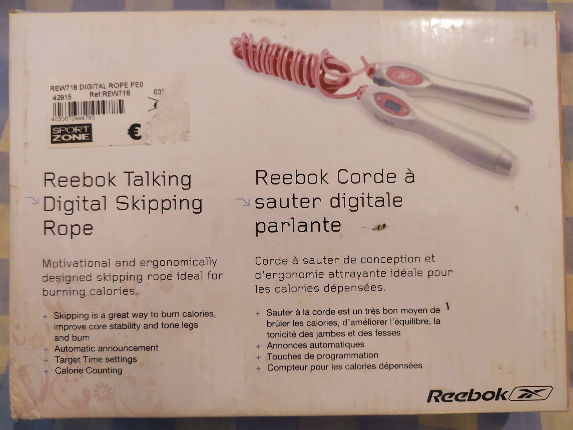 Corda de saltar digital Reebok