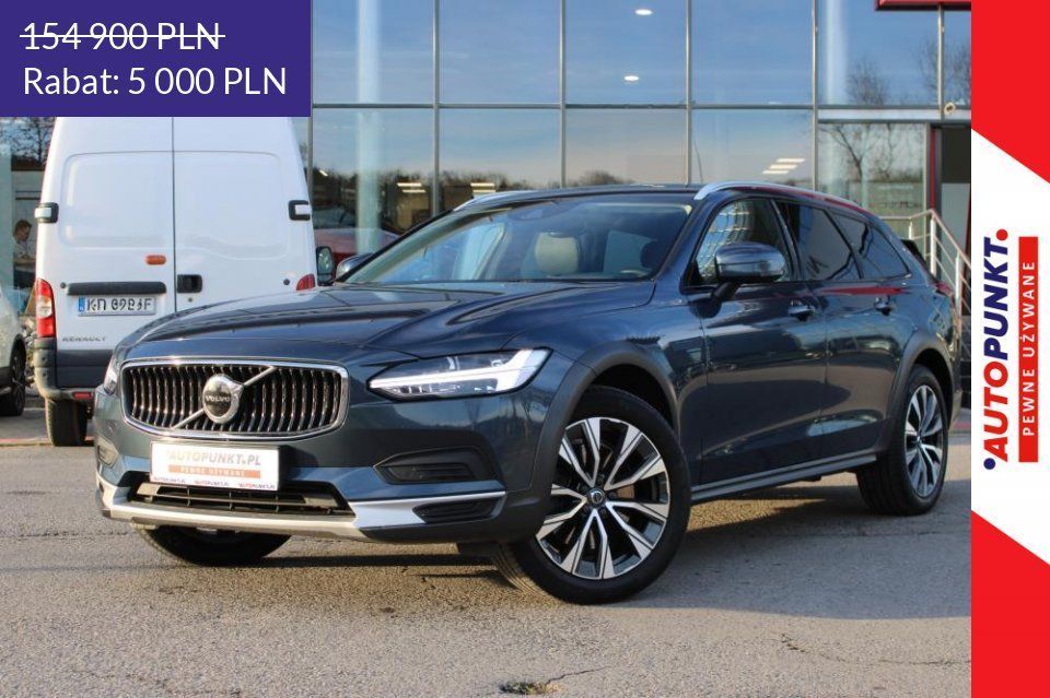 Volvo V90 Cross Country B4 D 197KM 4x4, 2021r. *Pilot Assist* Skóra* El. Klapa* BLIS* FV23%