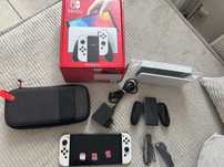 Nintendo Switch OLED 64gb pamięć + gry na zdjęciu wszystko kompletne
