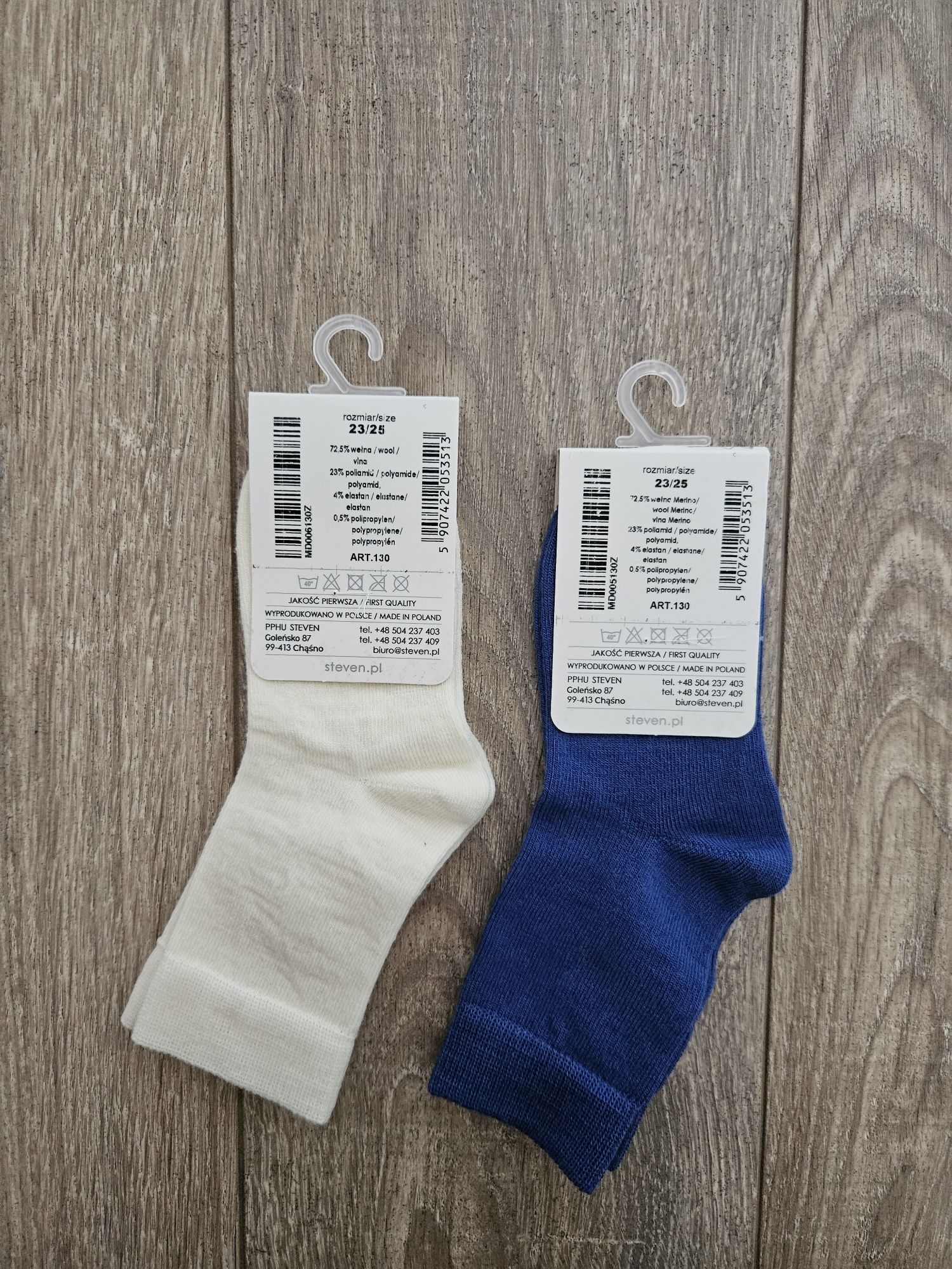 2x Skarpetki dziecięce merino wool wełniane NOWE