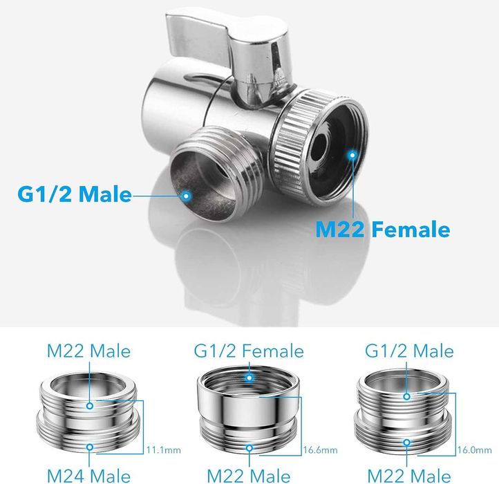 Ręczny Zestaw, Głowica Prysznicowa do Umywalki, Z Wężem Teleskopowym