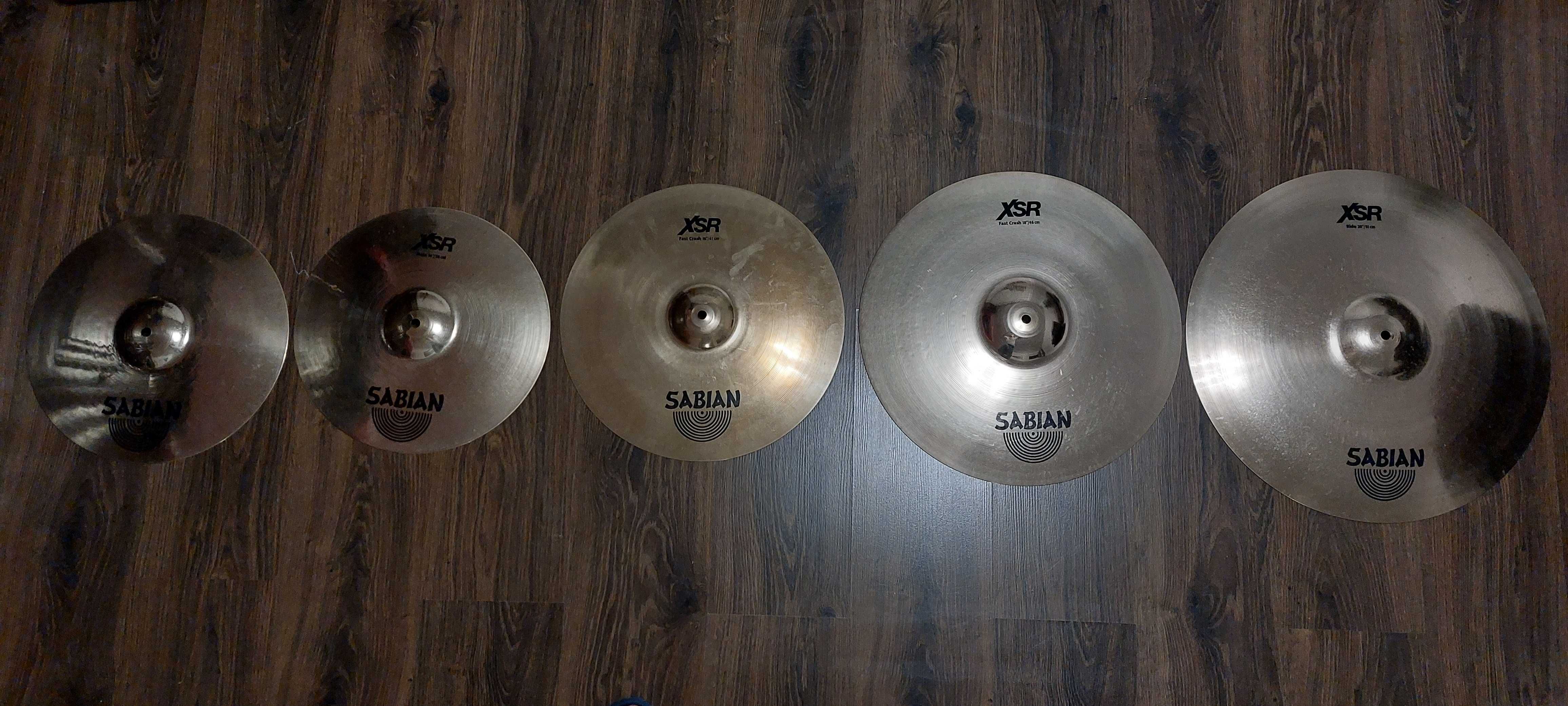 Sabian Crash 16" Ride 20" Seria XSR stan b.dobry