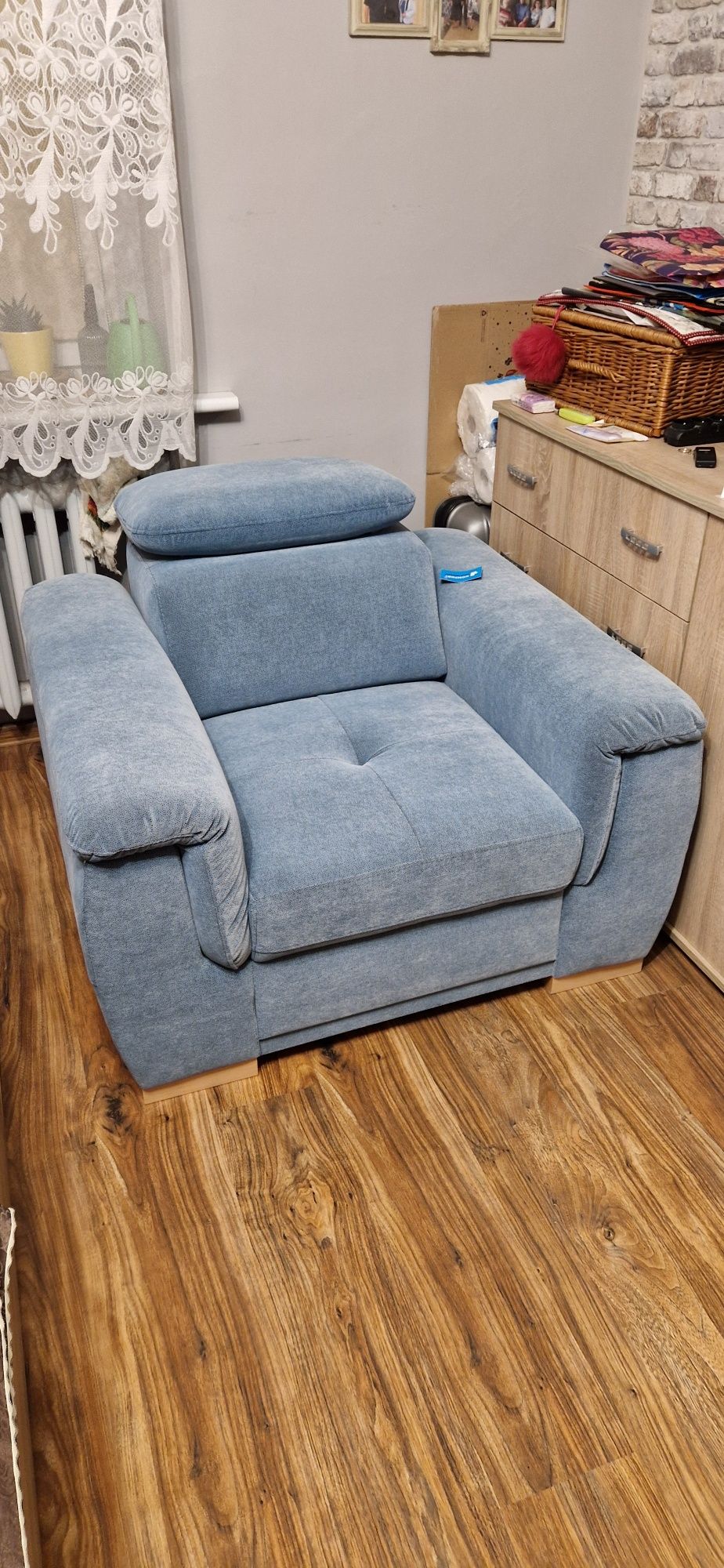 Fotel , NOWY , fotele , sofa , błękit