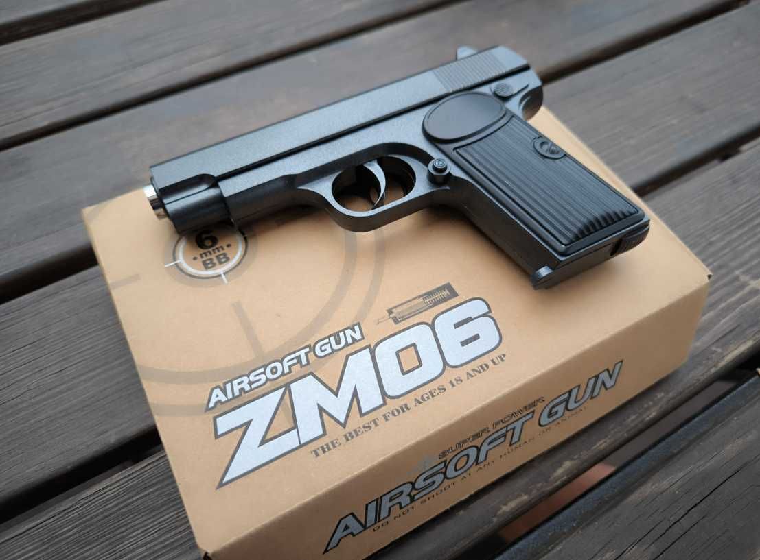 Пістолет ZM06 від cyma  дитячий іграшковий +250 пуль 6 мм