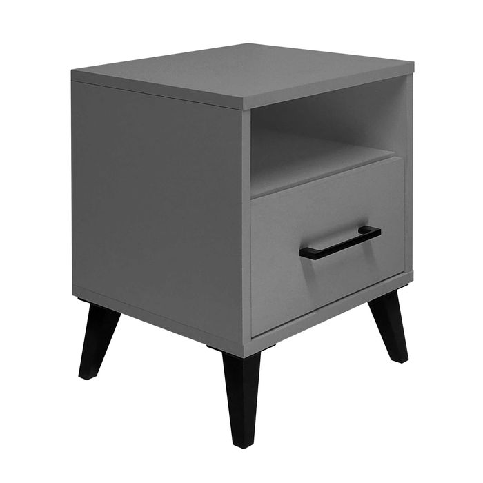 Szafka nocna z podświetlaną szufladą w różnych kolorach