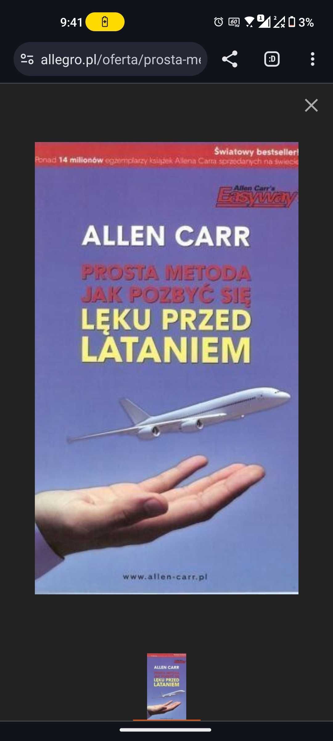 Prosta metoda jak pozbyć się lęku przed lataniem Allen Carr