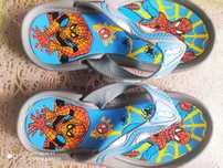 Klapki lato basen plaża Spiderman jak nowe