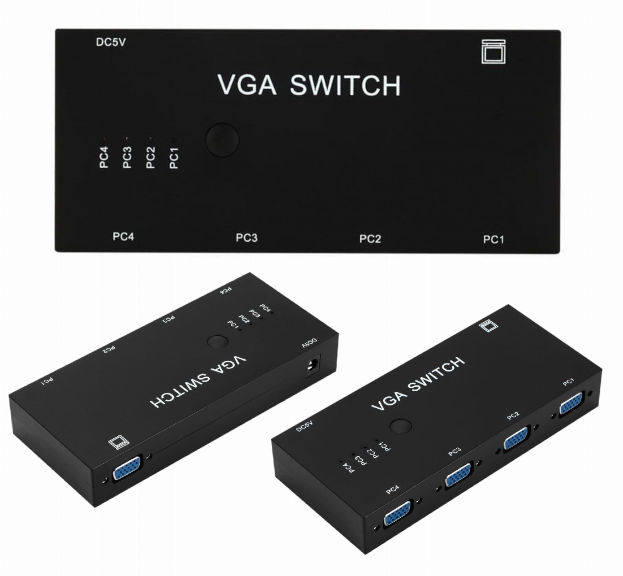 Switch VGA 4 do 1 przełącznik 4x1