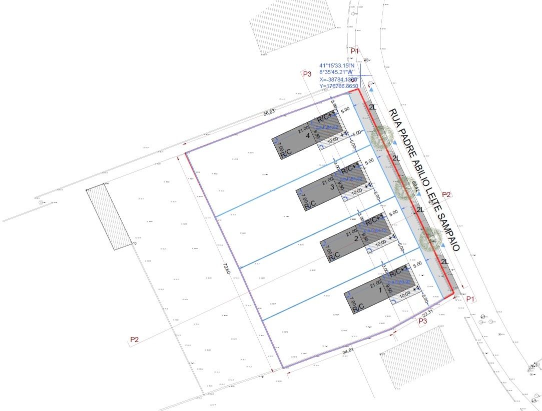 4 x lotes 1000 m2 para construção