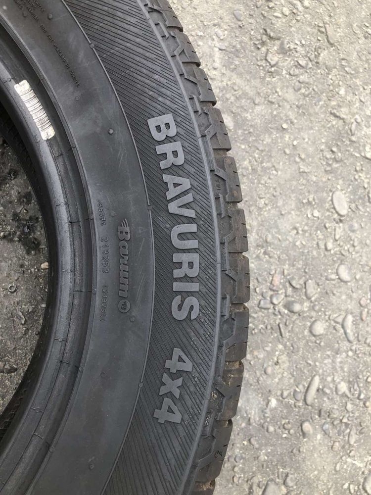Шини 225/65 R17 пара Barum всесезон , 6,6мм