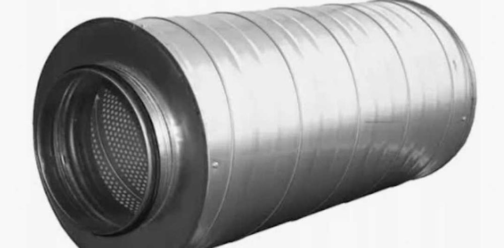 Tłumik akustyczny sztywny fi 125 - mm dł 600