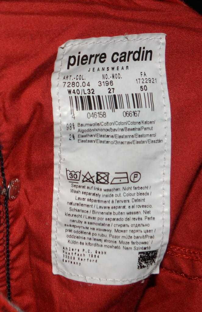 Proste jeansy Pierre Cardin 40/32