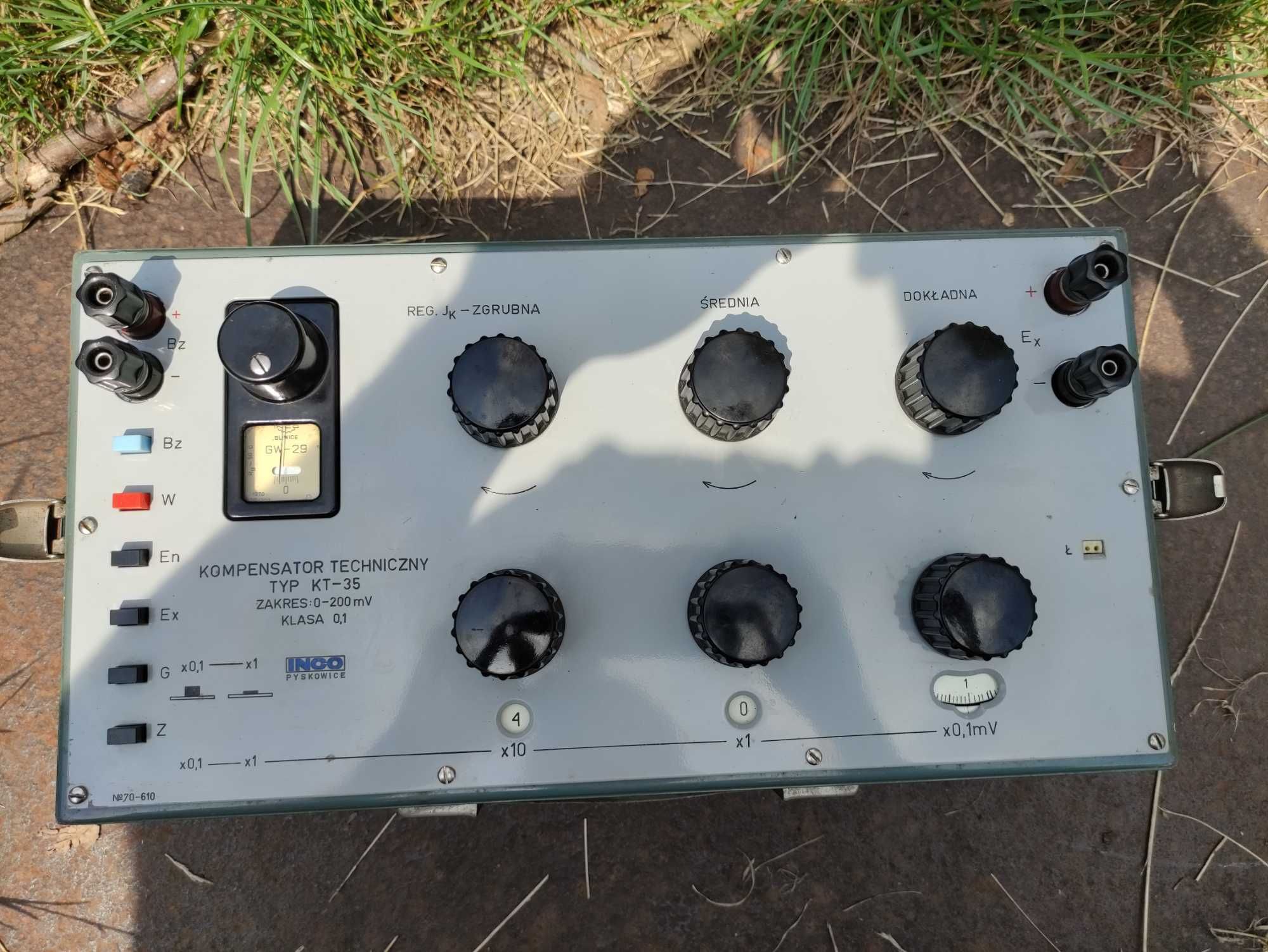 Kompensator techniczny INCO kl.0,1 zakres 0-200mV,pomiar małych napięć
