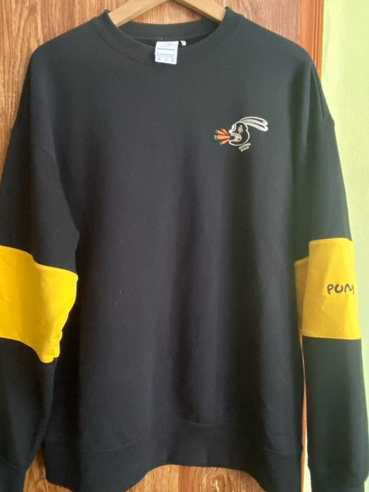 Чоловіча спортивна кофта світшот, толстовка Puma чорна L