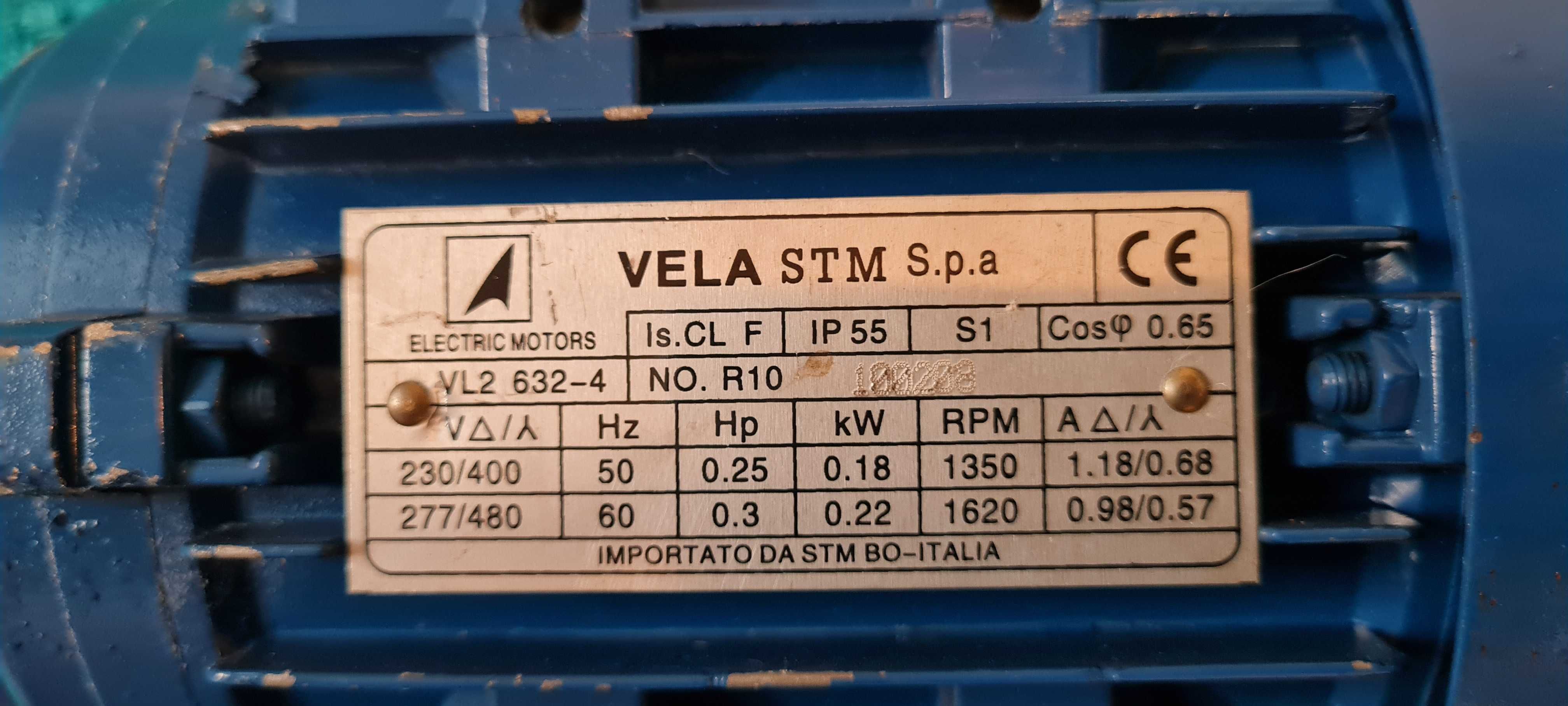 Silnik Elektryczy 0,18kW 1 i 3 fazowy VELA STM - stan bdb