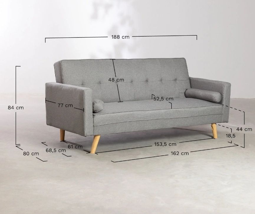 Sofá-cama 188 cm