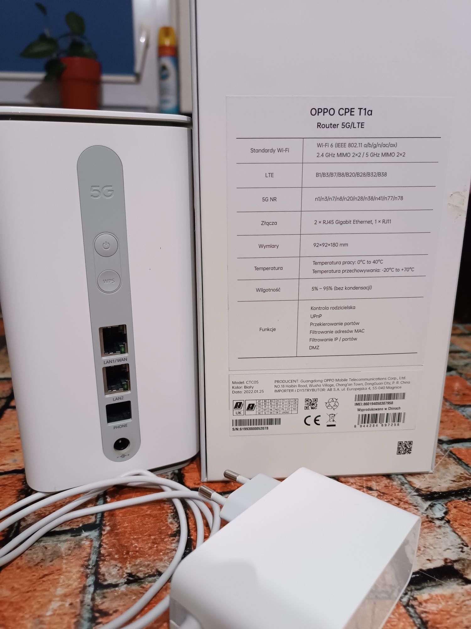Router OPPO 5G CPE T1a