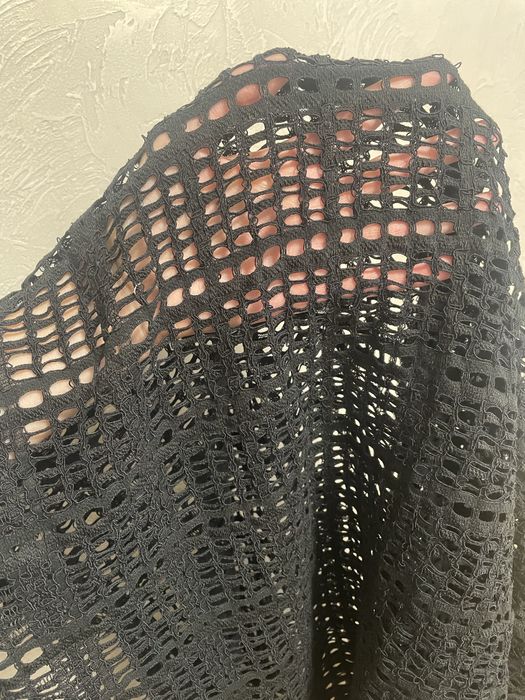 Чорна ажурна пляжна сукня туніка на розмір M-L