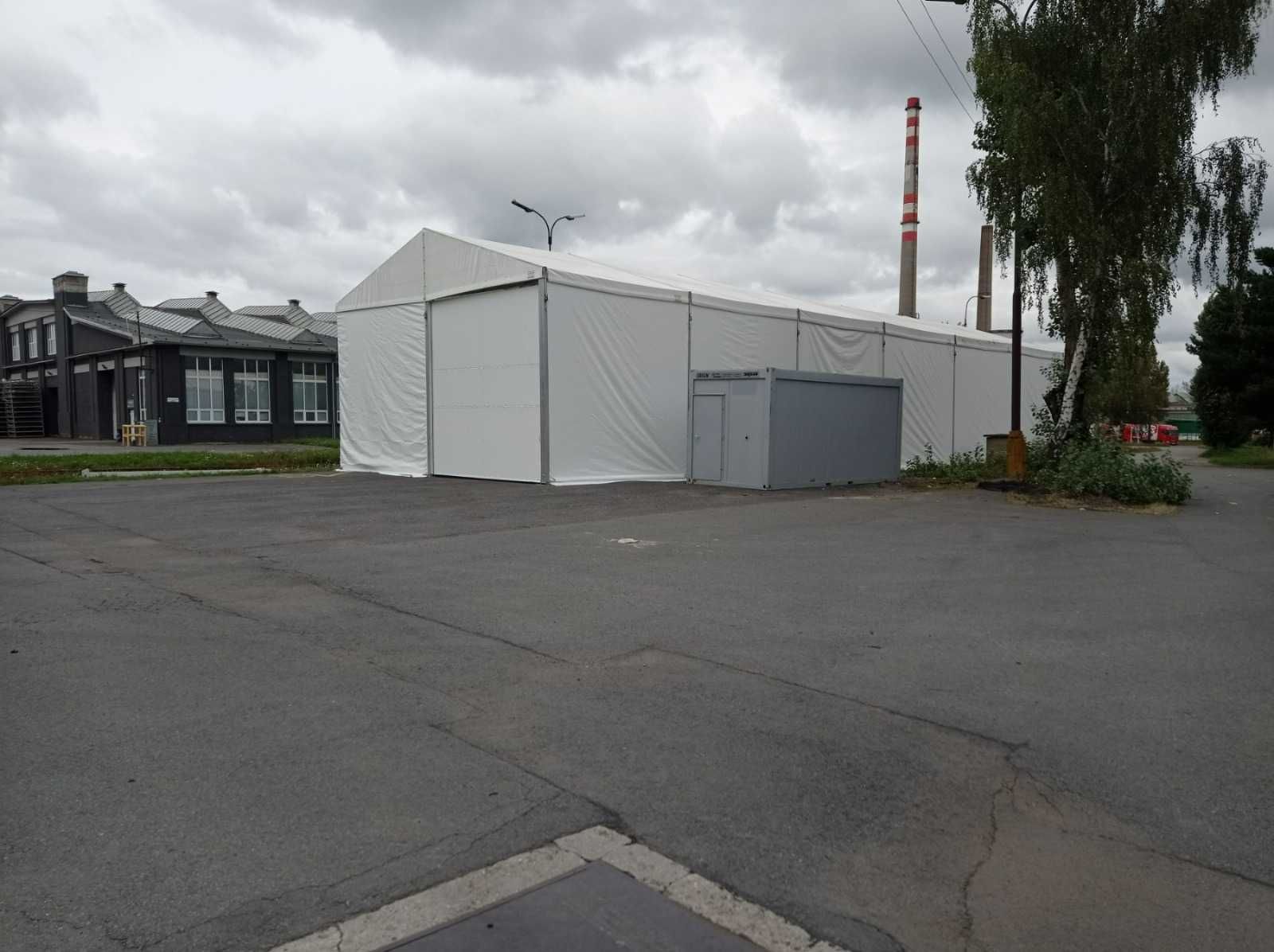 Używana hala namiotowa 10x30x5m z PCV Czechy