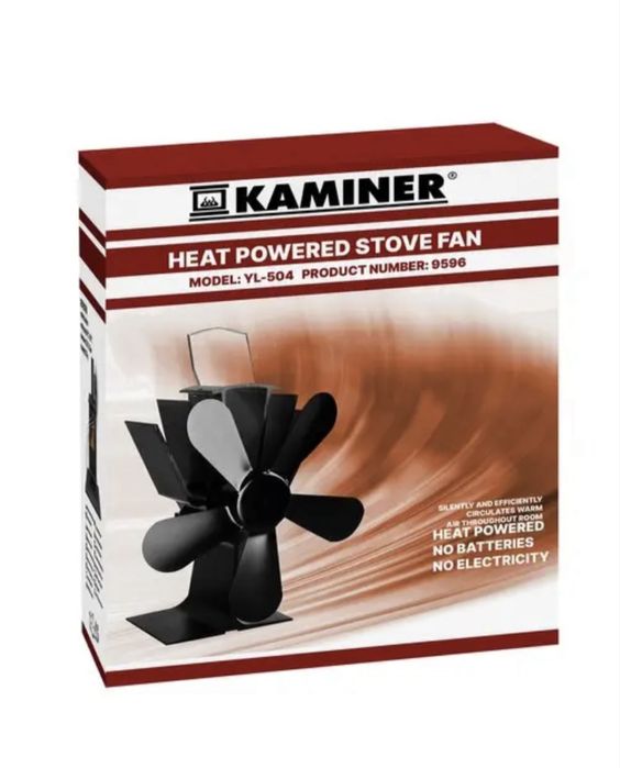 Вентилятор каминный 5 лопастей Польша для печи и камина Kaminer 9596