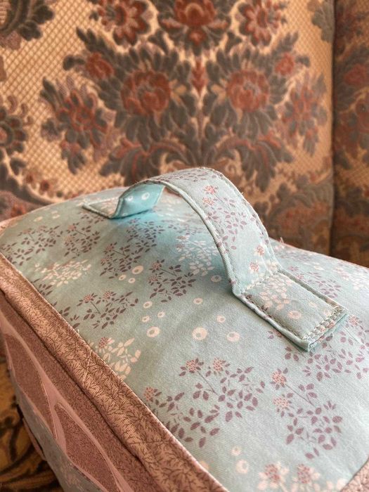 Autobus walizka kuferek pojemnik na dziecięce skarby handmade unikat