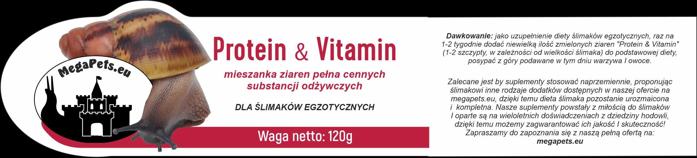 Mix ziaren Protein Ślimak Achatina Lissachatina Archachatina Suplement