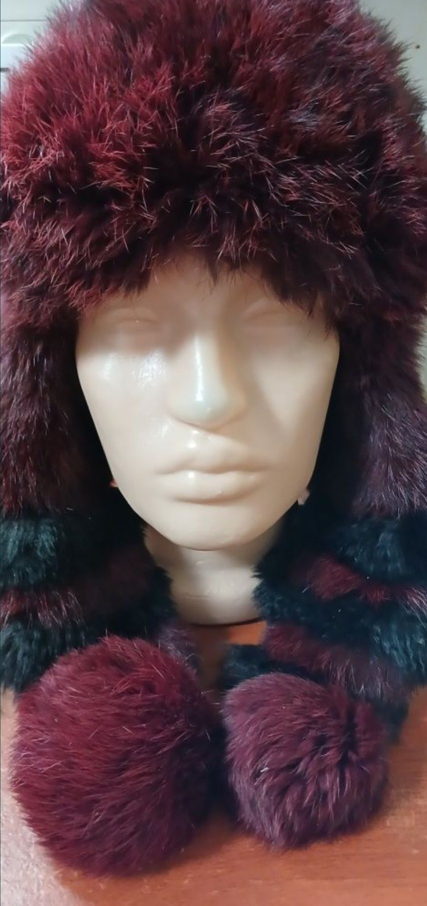 Шапка зимова мехова дитяча 5-7років
