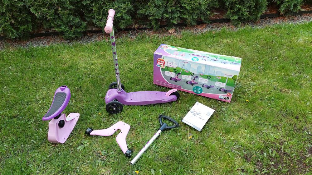 Hulajnoga trójkołowa 4 w 1 z siedziskiem dziecięca