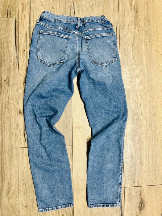 Super jeansy  H&M z przetarciami 170 - jak nowe