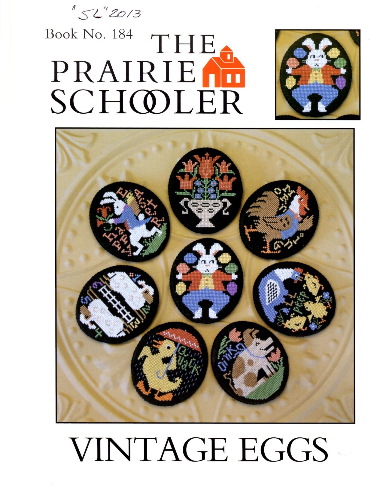 The Prairie Schooler - Folk Eggs, Vintage eggs схема вишивки