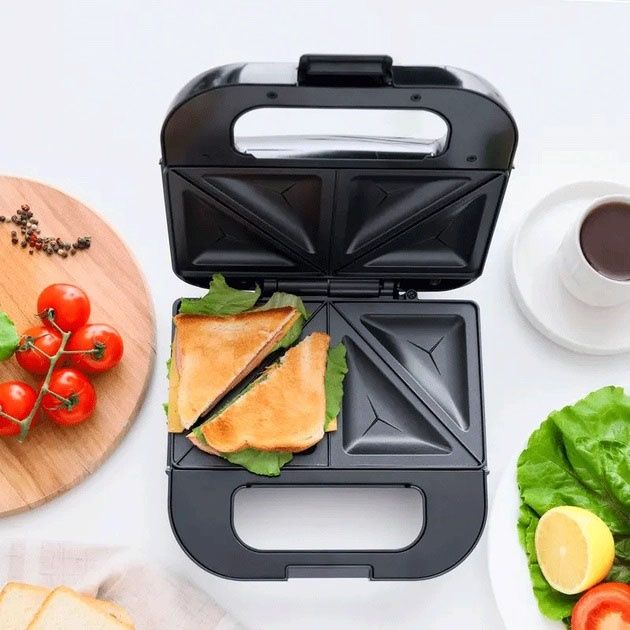 Бутербродниця сендвічниця MAGIO MG-375, електробутербродниця, бутербро