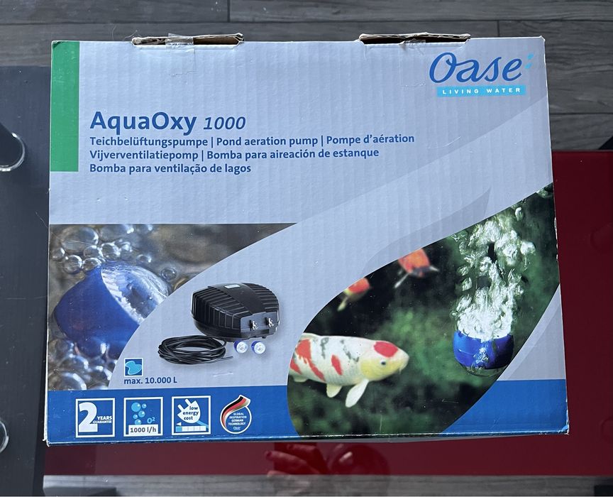 Nowy napowietrzacz Oase AquaOxy 1000 do oczka wodnego/stawu 10 000 ltr