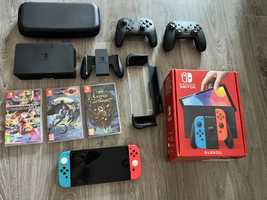 Nintendo switch oled comandos e jogos