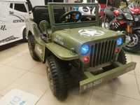 Jeep Retro 4x4 autko terenowe auto pojazd samochód akumulator elektryc