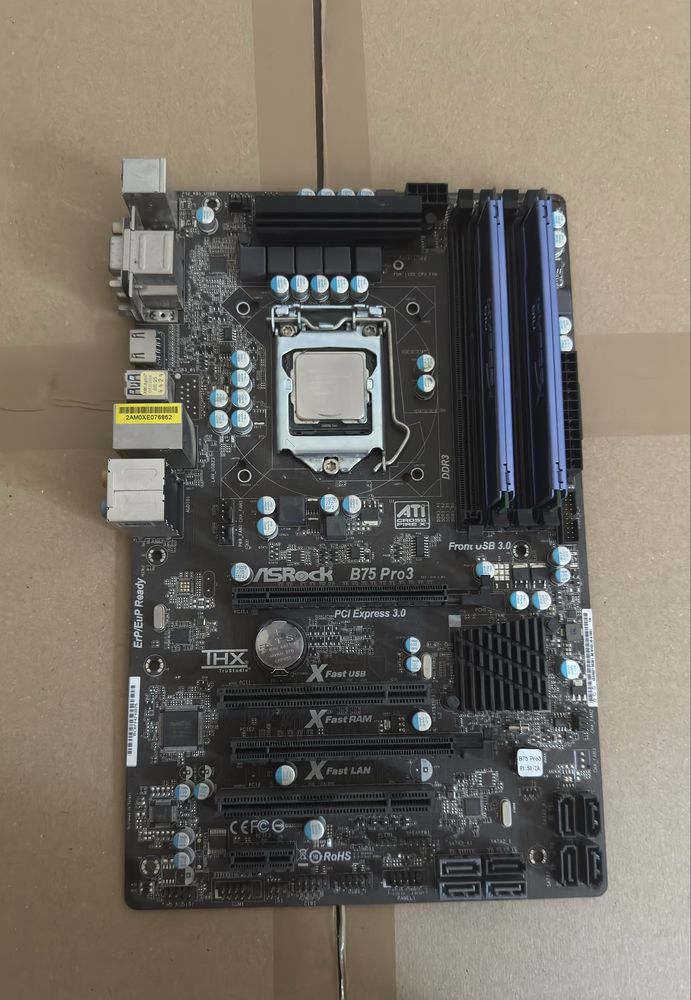 Zestaw komputerowy 1155: i5-3470 + ASRock B75 Pro3 + 8GB DDR3