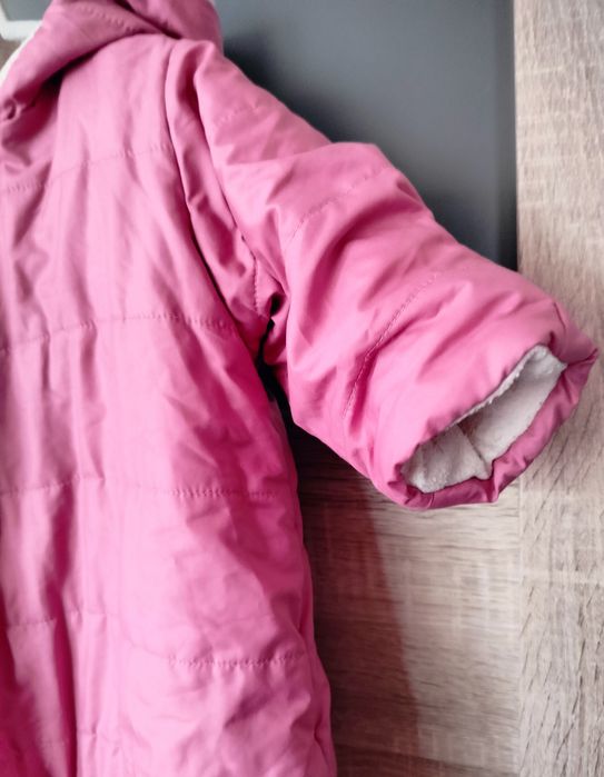 Śliczny różowy kombinezon GAP dla niemowlaka 3–6 m | Ciepły i miękki n