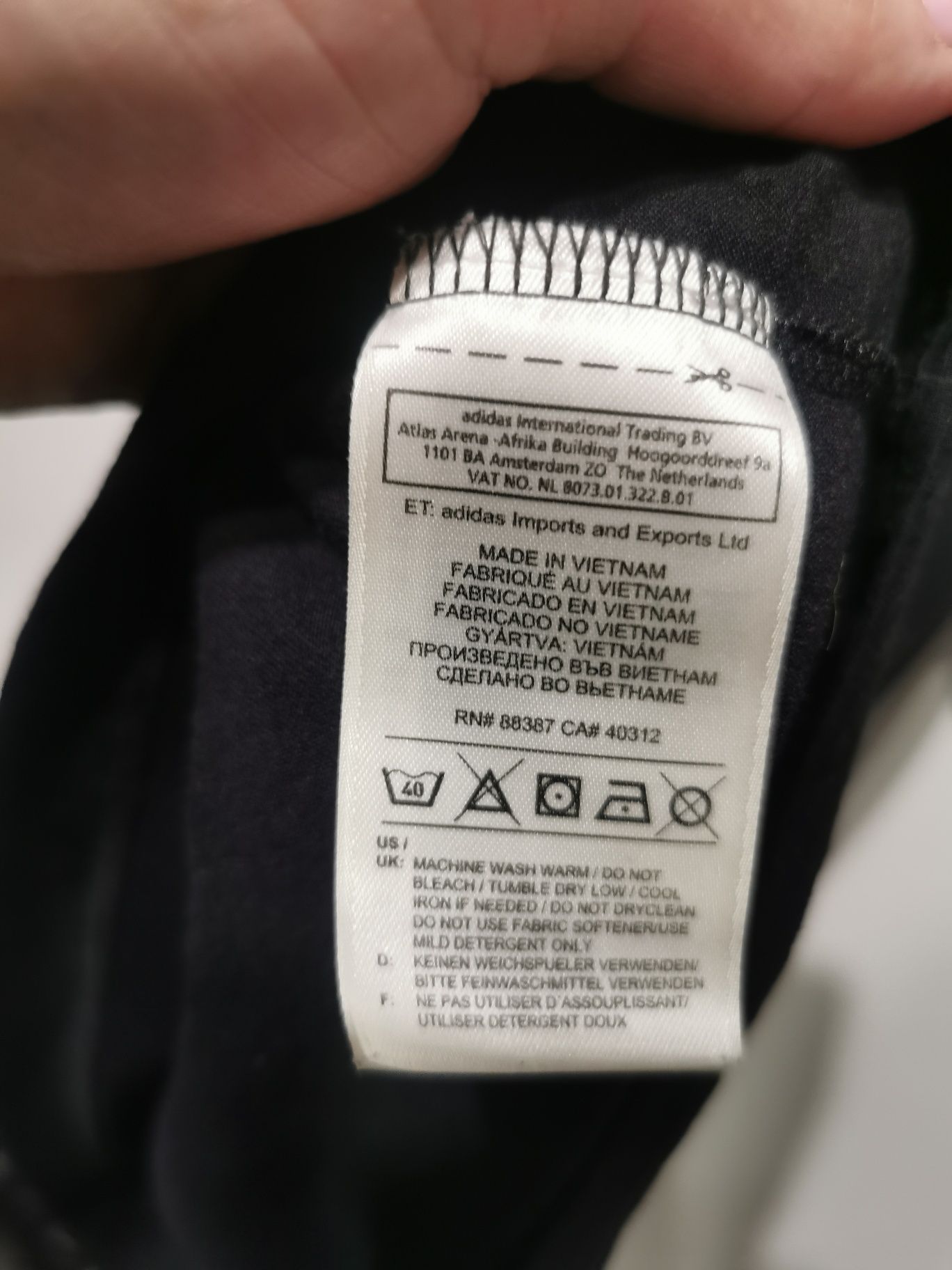 Adidas t-shirt koszulka krótki rękaw sportowa logowana damska M/L