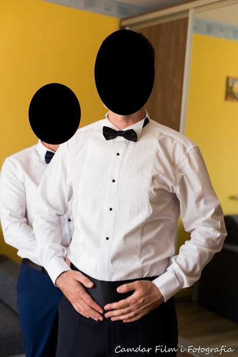 Koszula ślubna garniturowa plisowana L 41/42