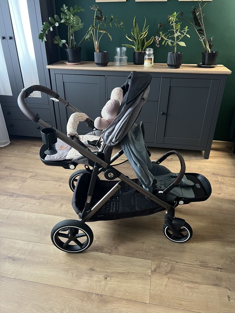 Wózek dziecięcy Cybex Gazelle S – Sky Blue, rok po roku lub bliźniaczy