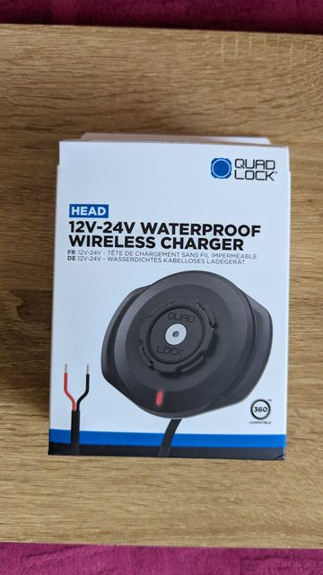 Quad Lock 360 Head - 12V-24V Waterproof Wireless Charging Head