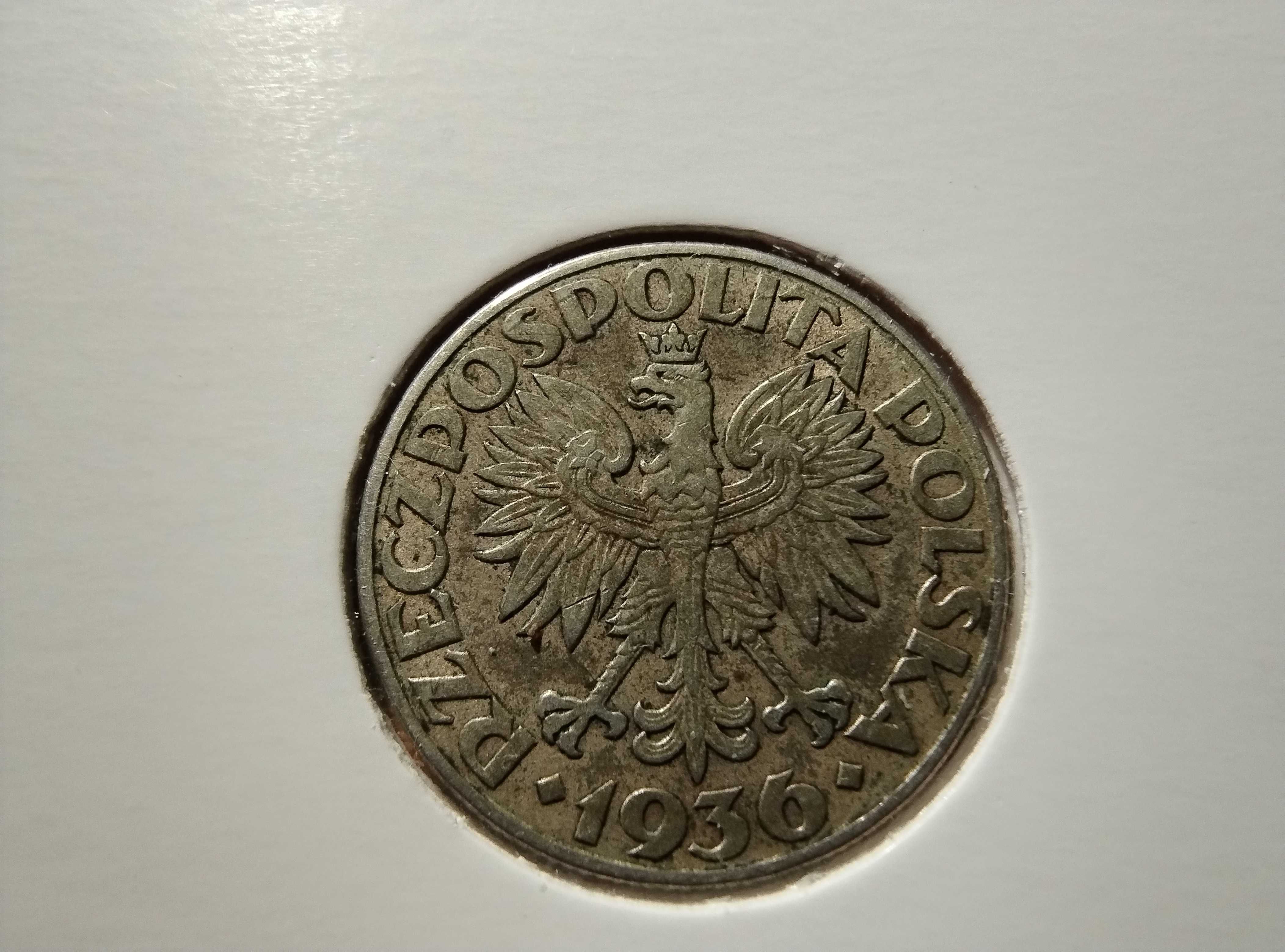 2 złote 1936 statek srebro