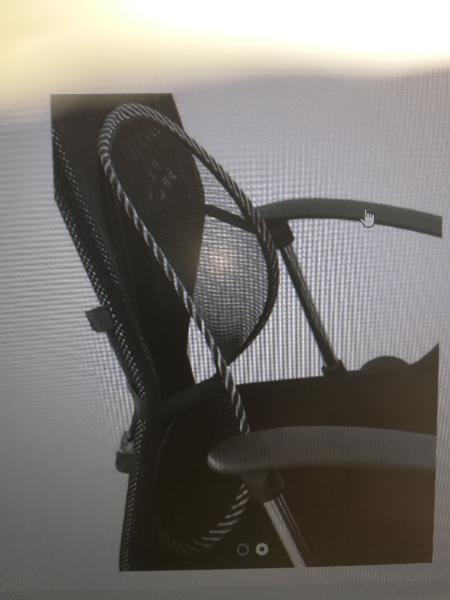 Podkładka ortopedyczna lędźwiowa pod plecy na fotel krzesło biurowe