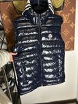 ЖИЛЕТ MONCLER 2025 Женская жилетка монклер синяя весна ХИТ безрукавка