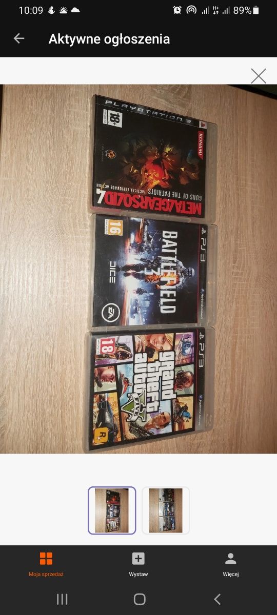 Gry na playstation 3 płyty jak nowe za 3 gry 99