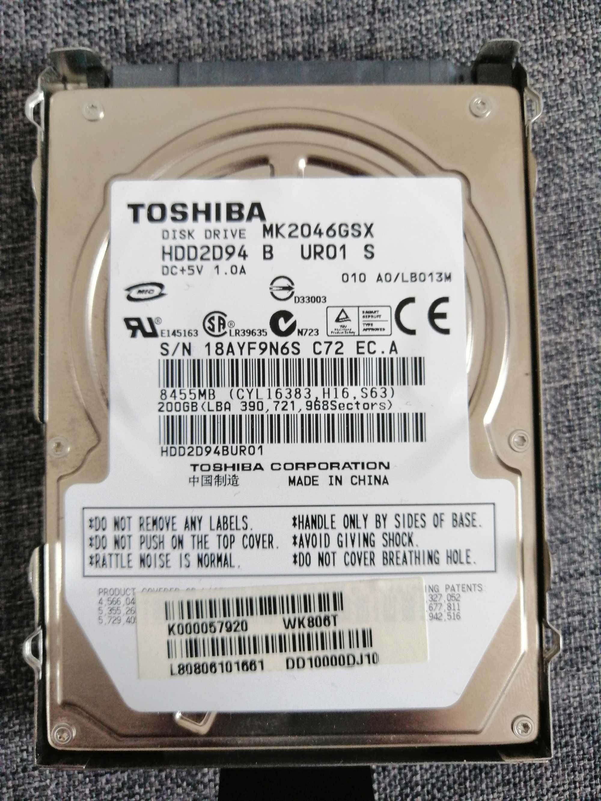 Dysk twardy Toshiba 200 GB