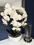 Sztuczny storczyk orchidea 3 pędowy gumowany 55 cm