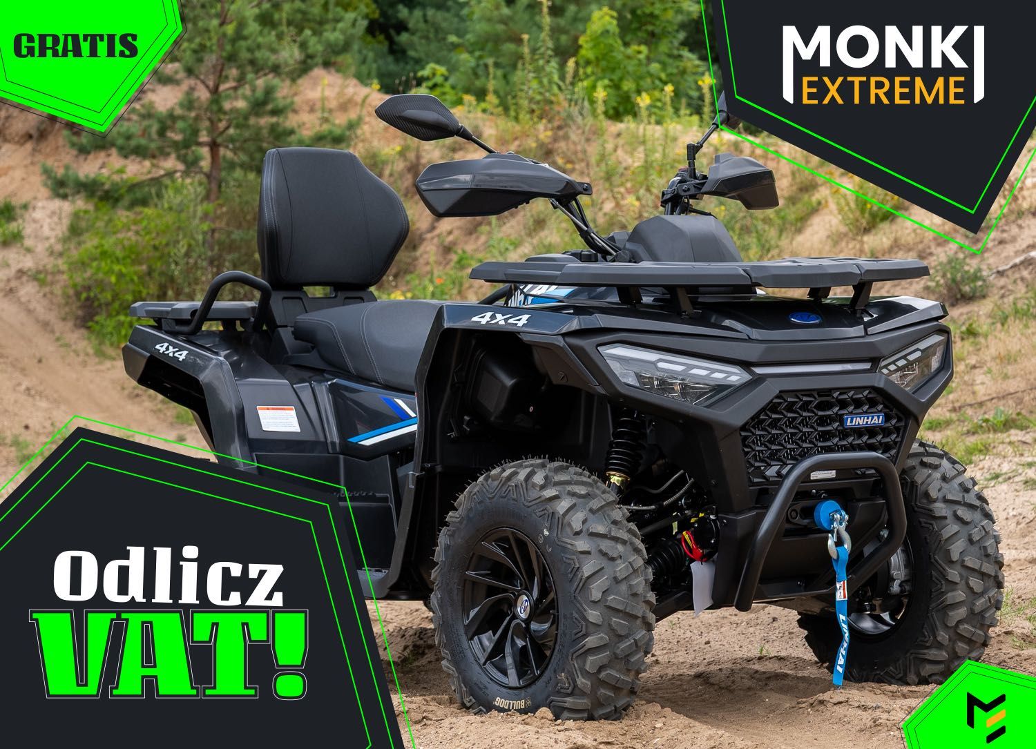 Monki Extreme Quad Linhai Landforce 550L T3B FV + GRATIS / OPCJA EPS