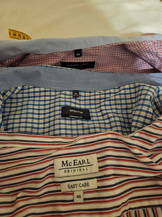 Koszule męskie z długim rękawem  3 szt.