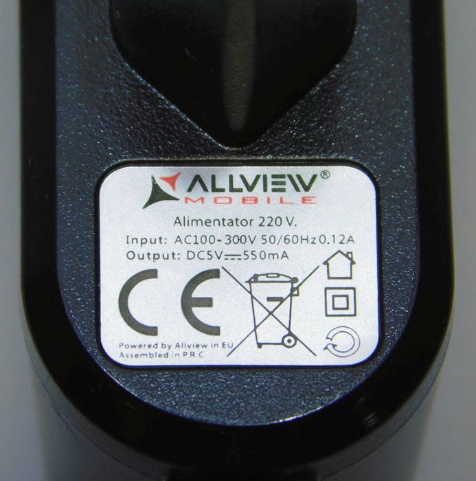 Ładowarka Allview DC 5V 550mA micro USB B